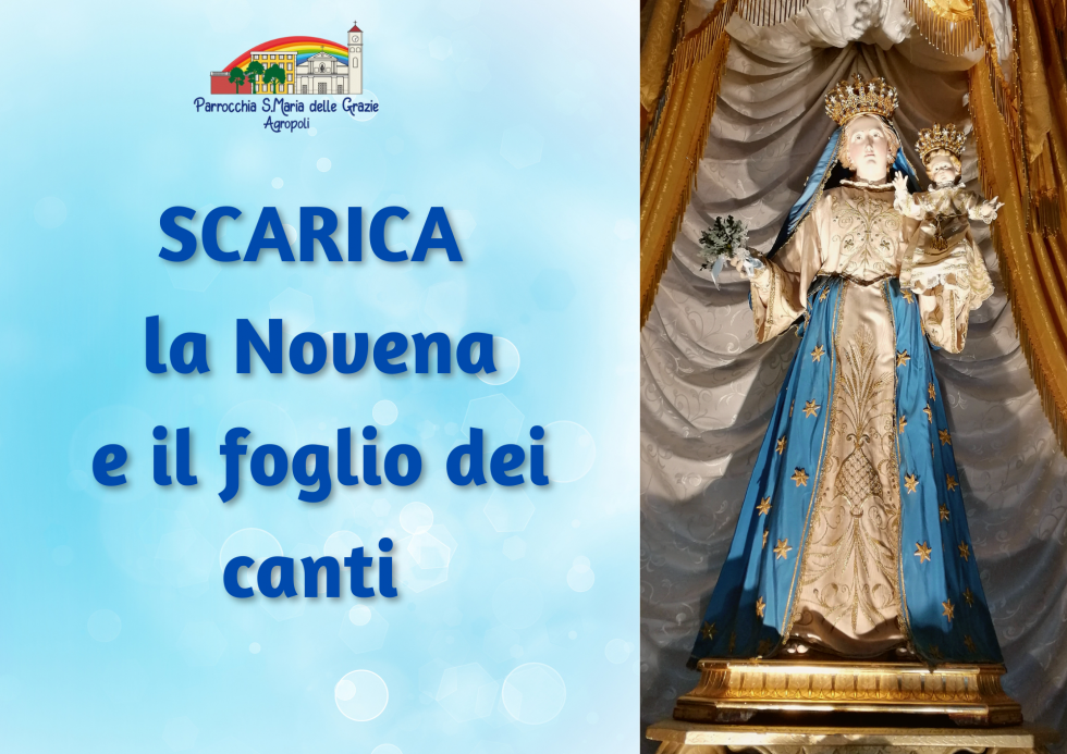Novena Della Madonna Delle Grazie Inizio Novena Madonna delle Grazie: libretto e foglio dei canti