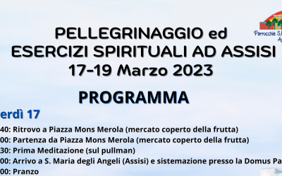 Programma Esercizi Spirituali ad Assisi