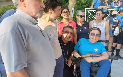 Prima visita di Mons. Calvosa ad Agropoli, per la Festa al Mare dell’Unitalsi