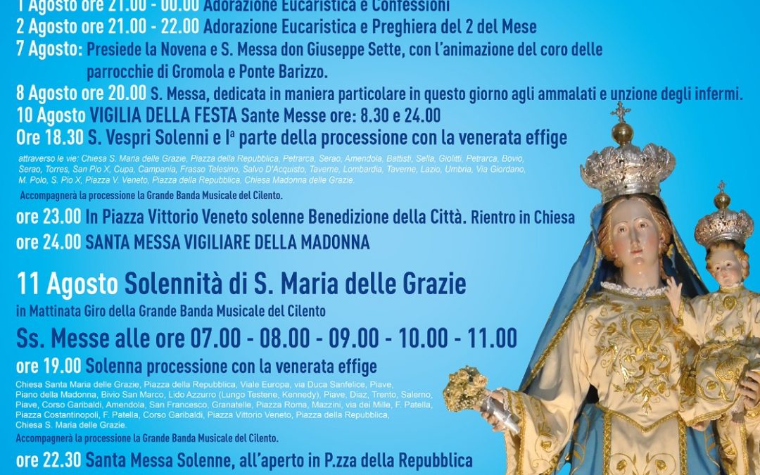 Viviamo insieme la Novena della Madonna delle Grazie – Materiali